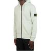STONE ISLAND Felpa con zip e logo da uomo Verde Pistacchio 801564251-V0051