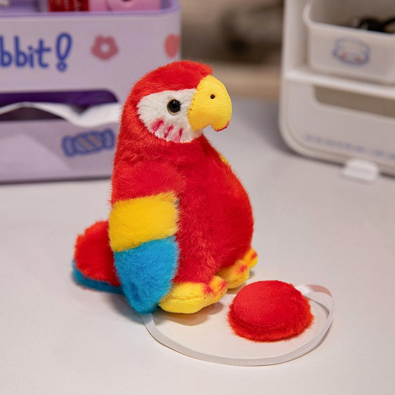

Милая имитация попугая кукла плюшевая игрушка зоопарк птица попугай кукла дети сопровождают успокаивающая кукла 12cm（0.1kg）