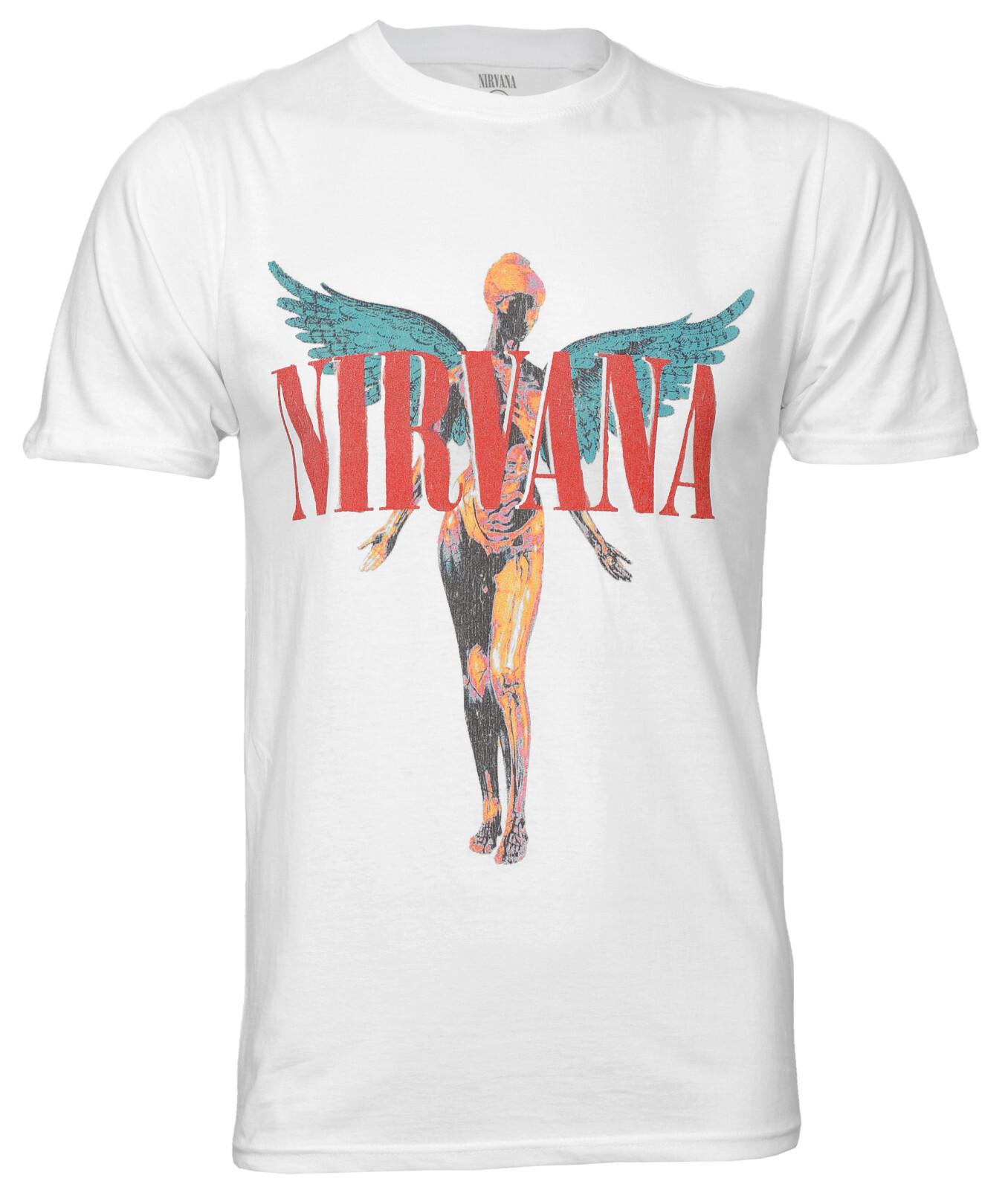 Футболка Nirvana In Utero Ангельский логотип альбома Курт Кобейн Белая 2XL