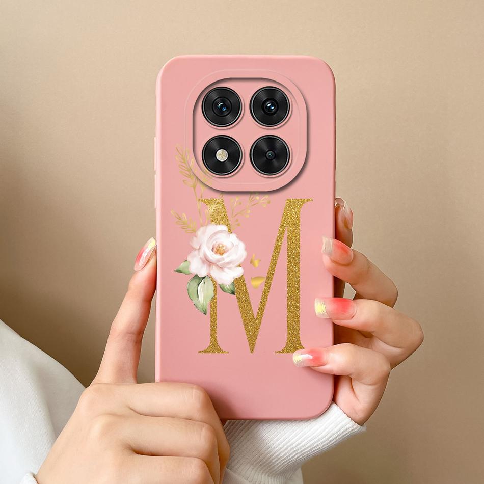Case For Redmi Note 14 Pro Plus Simple Letter Soft Liquid Silicone Shockproof Phone Cover For Redmi Note14 14Pro 4G 5G Fundas