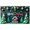 Christmas Decoration Banner Red Ornaments Xmas Banner Christmas Banner Colorful Decor Christmas Backdrop For Home Decoration