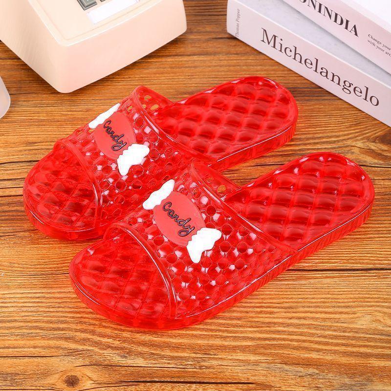 

Новые хрустальные толстые тапочки с плоской подошвой, стеклянные тапочки, женские летние 41