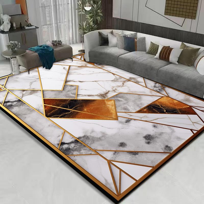 Nordic Luxury Large Carpet for Living Room Marble Texture Household Sofa Coffee Tables Mat Washable Room Decor Bedroom Area Rugs