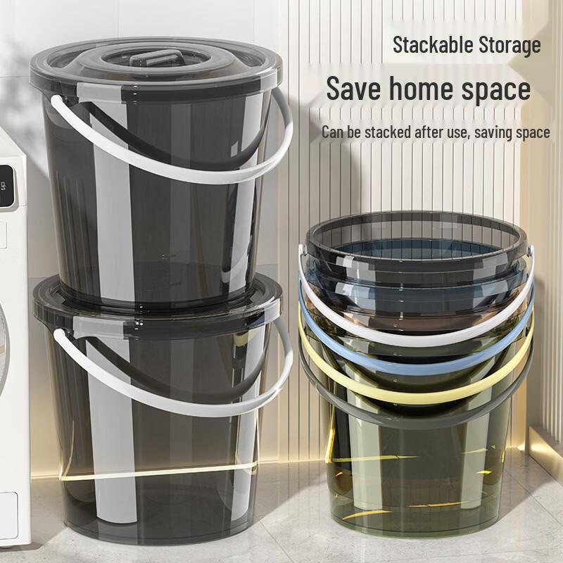 Yicang Thickened Transparent Portable Water Storage Bucket