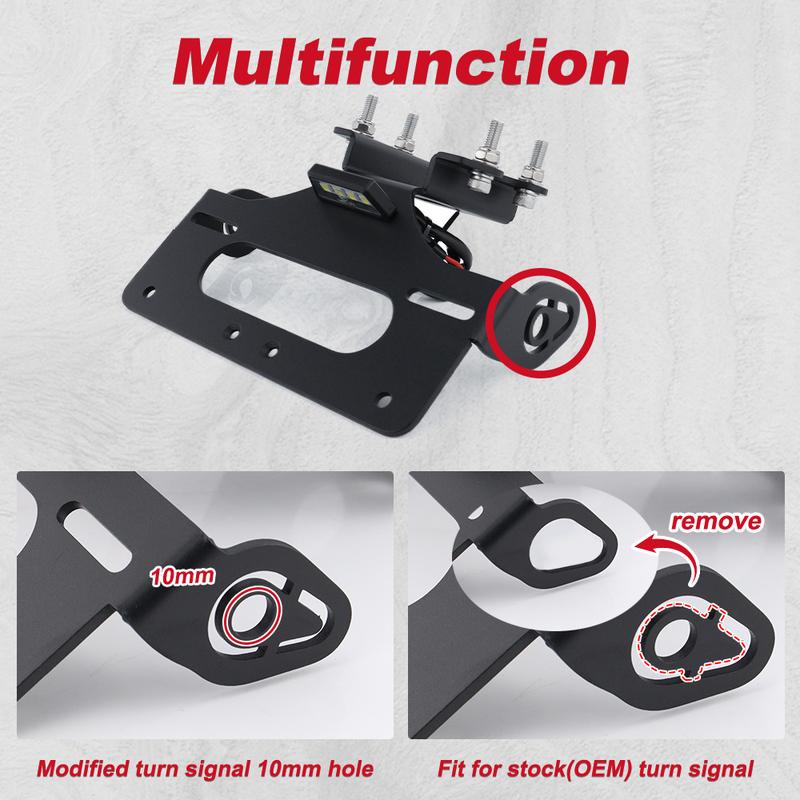For Yamaha FZ-07 / MT-07 2014-2024 YZF R7 2024-2026 Motorcycle Rear Tail Tidy License Plate Fender Eliminator Kit