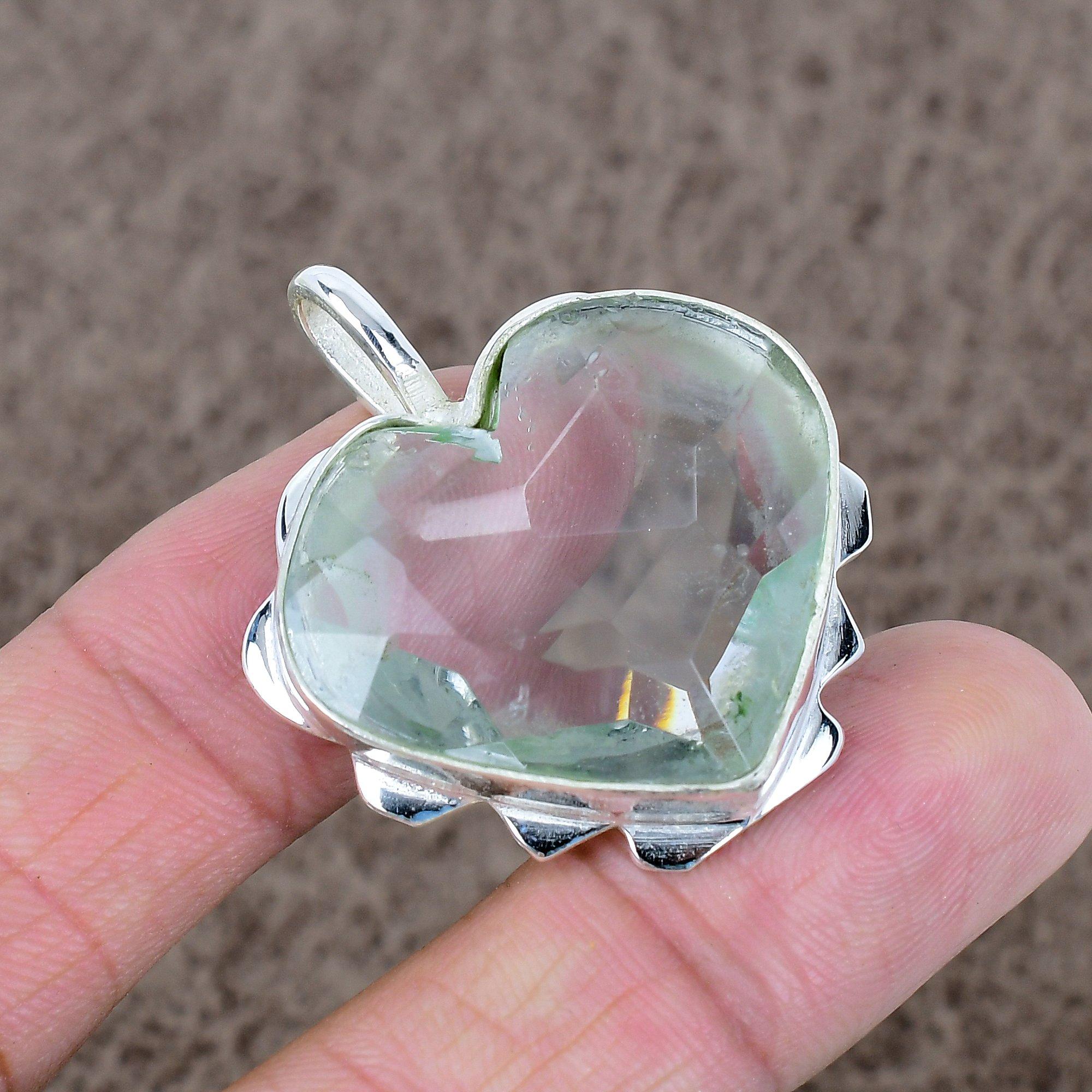 

Tsavorite Gemstone Handmade 925 Sterling Silver Jewelry Pendant 1.58 KKG-556