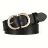 New Genuine Leather Cowhide Belt for Women, Casual and Versatile Pin Buckle Belt, Korean Style Ins Top Layer Jeans Belt for Women