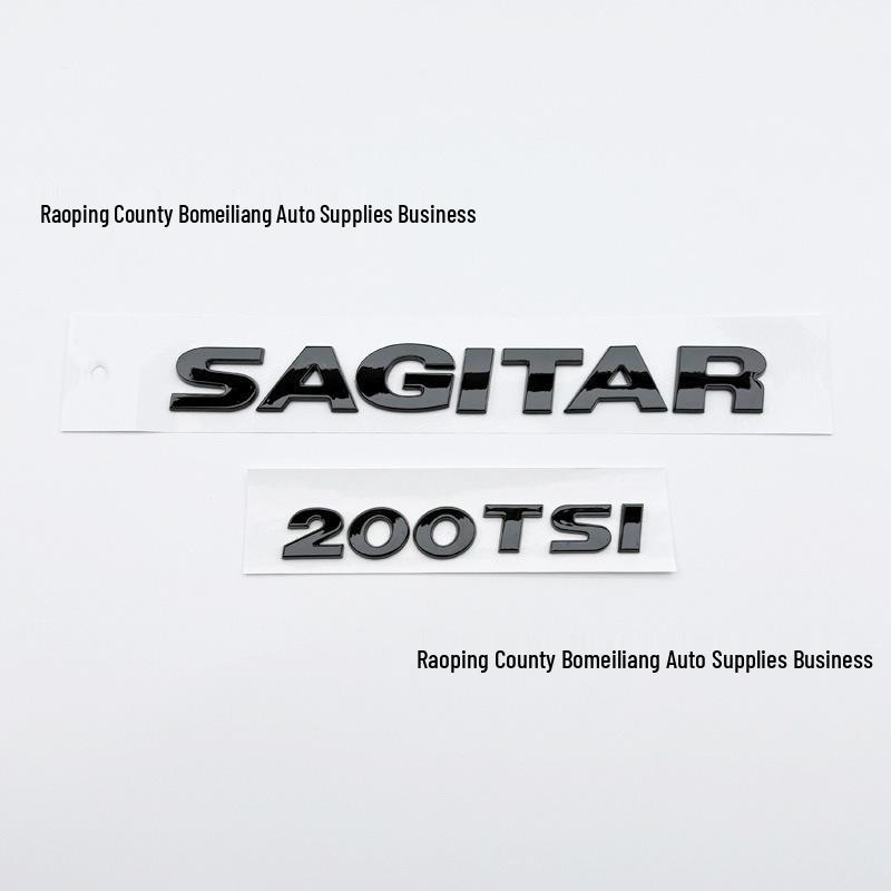 Volkswagen Sagitar 08-22 Black 280TSI Rear Badge and Letter Sticker Set