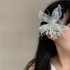 Fashion Handmade White Floral Edge Clip Bridal Wedding Accessory Hairpin