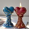 Flexible Silicone Mold Heart Shape Candle Crafting Supplies Home Decors Candle Mold Suitable for Candle Crafting