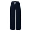 Women's Yoga Pants Comfortable Drawstring Pants Loose Straight Pants With Pockets Color Sweat Pants Wide Leg Running Exercise