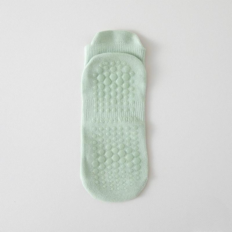 Damen Frühling und Sommer Yoga Fitness Pilates Silikon Rutschfest Knochenlos Mesh Sport Kurze Tube Baumwollsocken