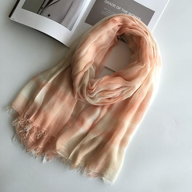 Silk  ModaL  Scarf  For Women 130*180 Plaid Shawl  latest turban for women head wrap scarf hijab scarf women turban