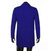 Men Formal Single Breasted Figuring Overcoat Long Wool Jacket Outwear Plus
