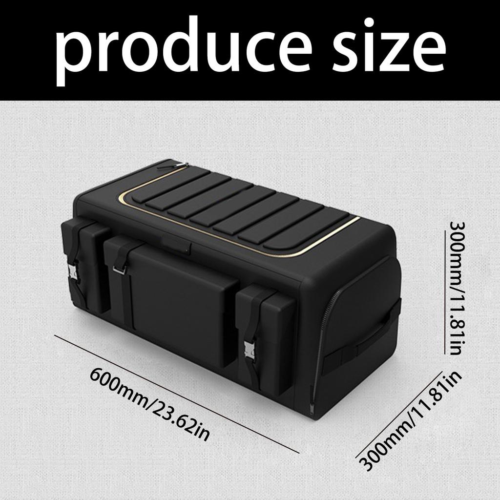 30/40/50/60/70L Splashproof Trunk Container Car Trunk Storage Box Foldable Car SUV Cargo Organizer Automotive Accessory