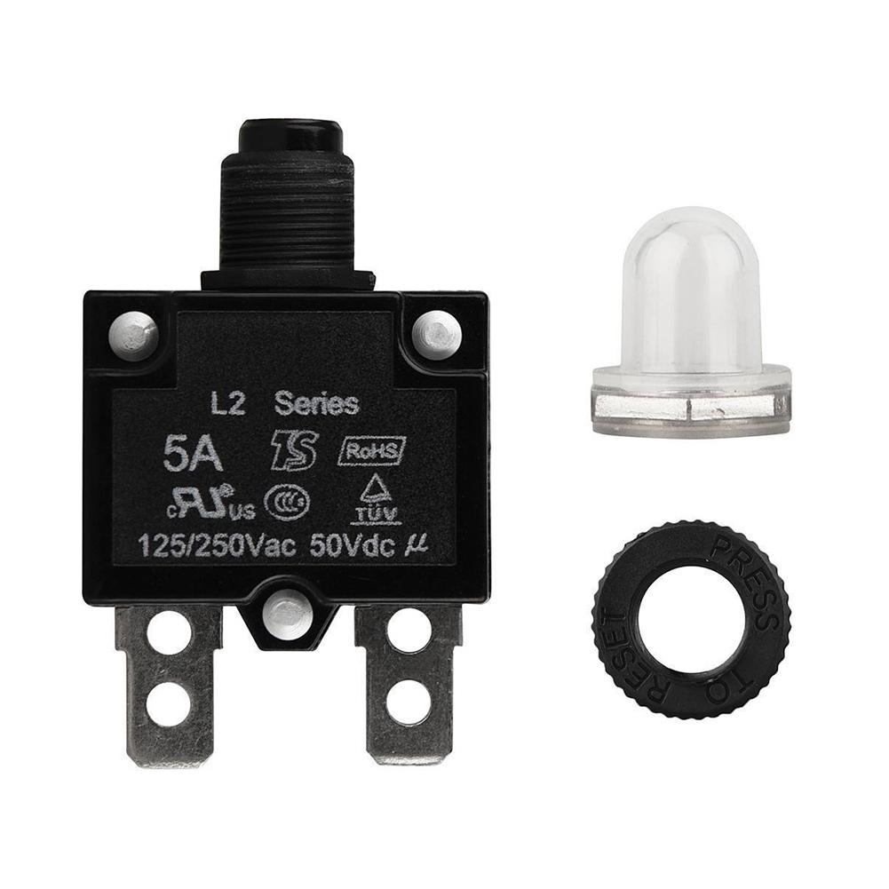 Universal 15//20//30//40A Amp Waterproof Circuit Breaker Manual Resettable DC 12V