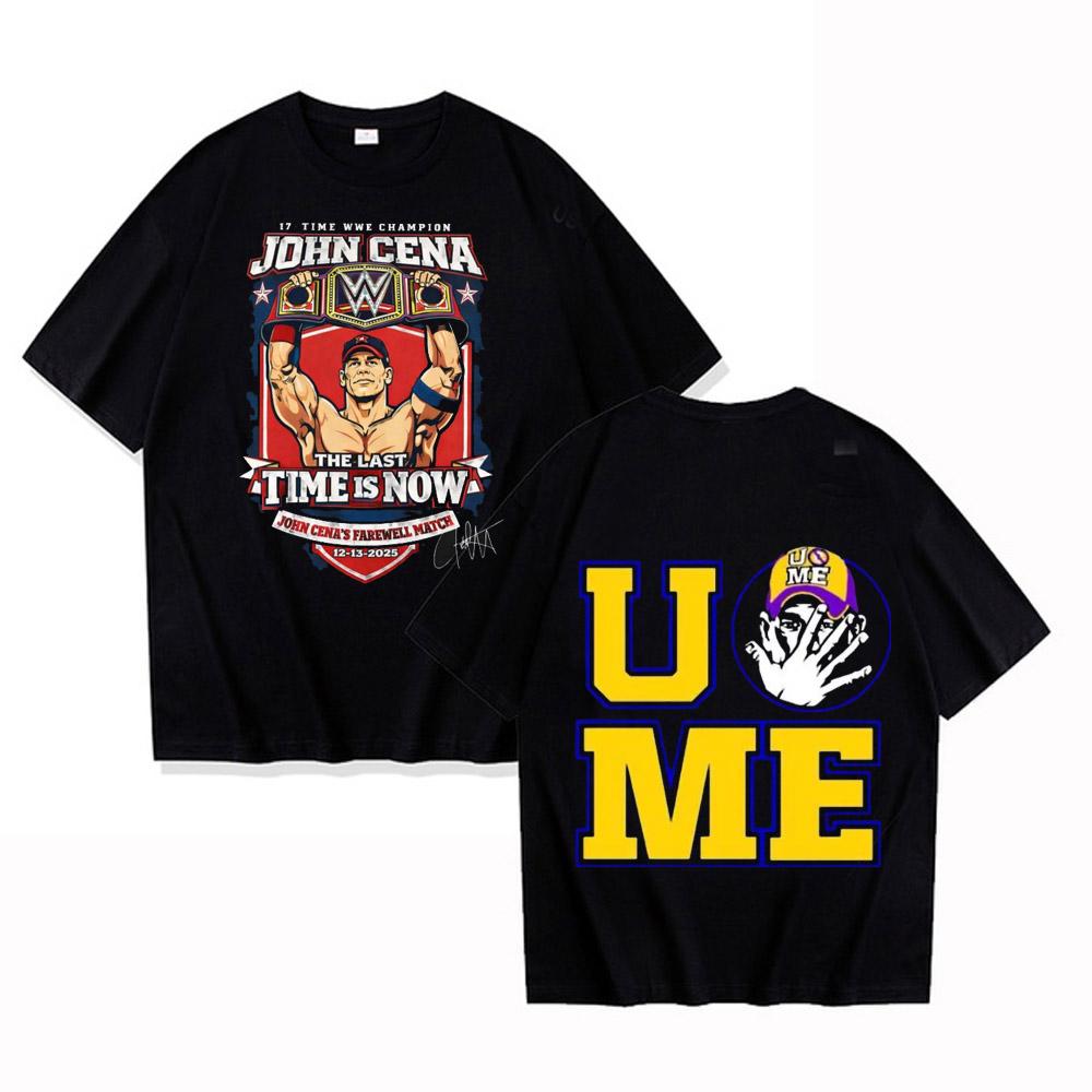 Hochwertiges Baumwoll John Cena Wrestling Unisex T-Shirt Sommer Unisex Oberteile Kurzarm T-Shirt Freizeit Unisex Kleidung