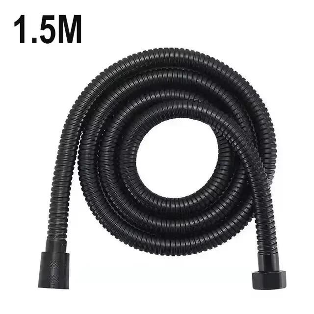 

Long Extendable Garden Hose Bathroom Black/silver Plumbing Extension Pipes 1.5/2M Stainless Steel Fittings Home Shower Pipe others