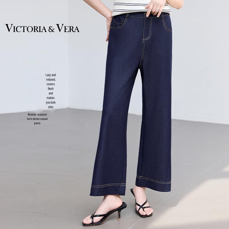 

VICTORIA&VERA Women s Lightweight Straight-Leg Casual Pants M