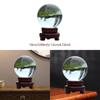 Clear glass ball with wooden stand, modern collection, good luck charm