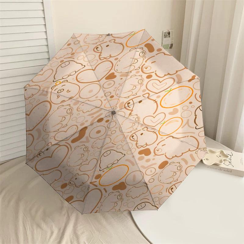 

1PC Hamster HeartUmbrella-8-Rib Reinforced, Automatic Open, Lightweight & Durable, Cute Fashion Accessory for Outdoor-P214