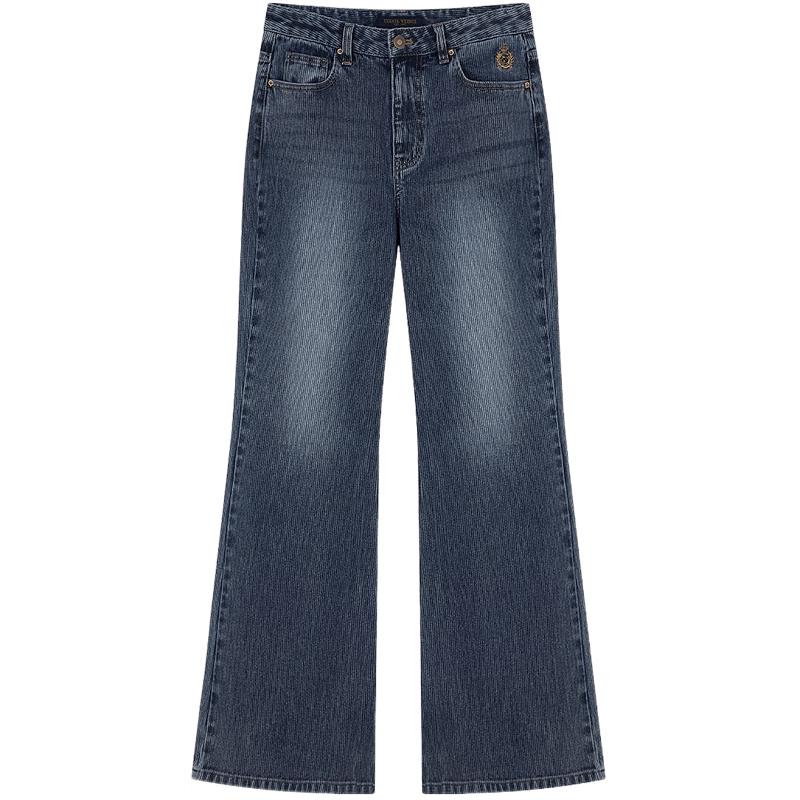 

Teenie Weenie Women s Ribbed Embroidered Jeans S