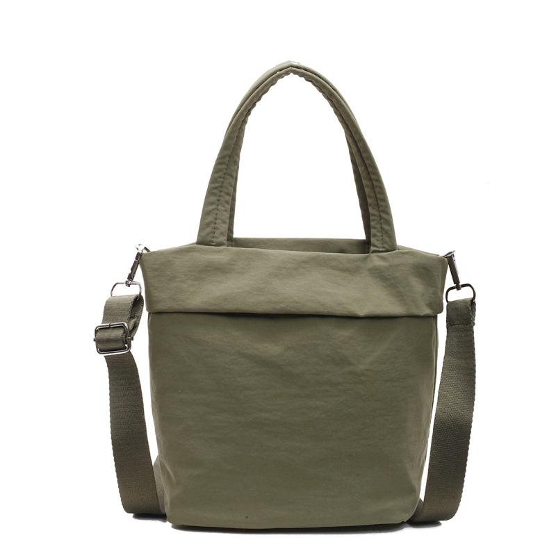 Wholesale New Japanese and Korean Simple Casual Solid Color Handheld Cloth Bag Women's Fashion Ins Wind Lightweight Versatile Messenger Bag