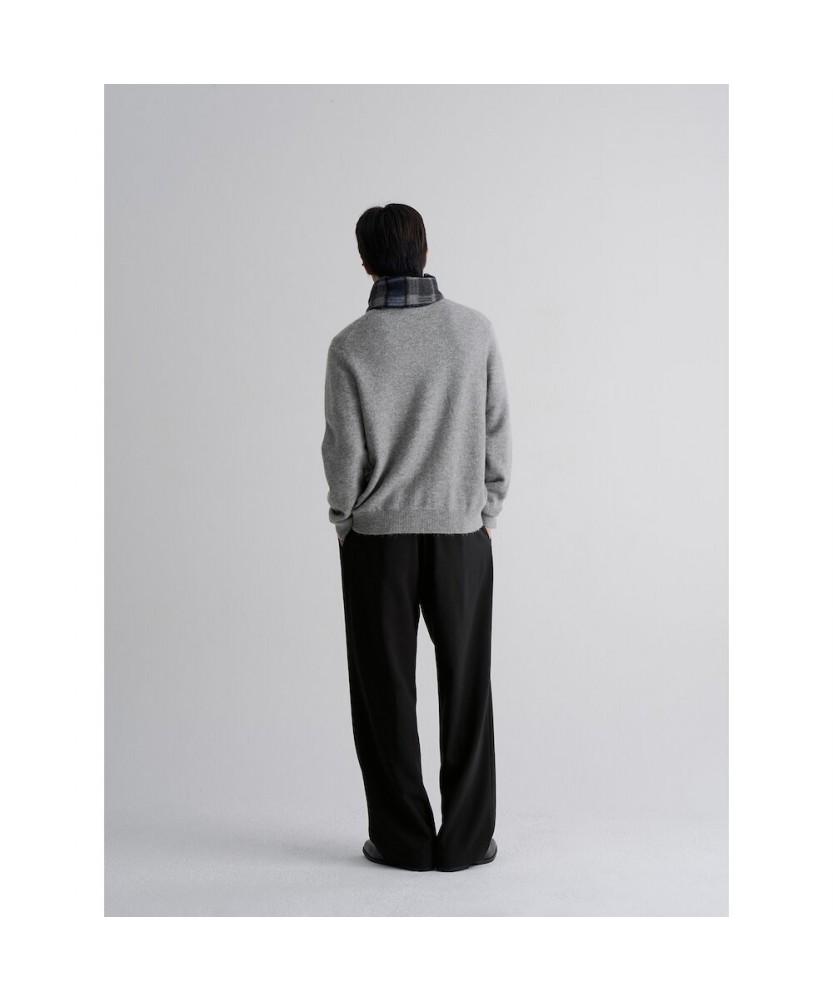 8SECONDS [Everyday Slacks] Fleece-Lined Wide Fit Elastic Waist Slacks - Black