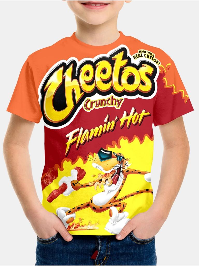 Μοντέρνα Παιδική Μπλούζα T-Shirt 3D Εκτύπωση Στρογγυλή Λαιμόκοψη Κοντομάνικη Για Αγόρια Κορίτσια Παιδιά Καθημερινά Τοπ