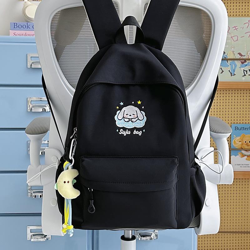 Schoolbag new Korean version junior high school student backpack women's casual simple schoolbag women's fashion large-capacity high-value backpack