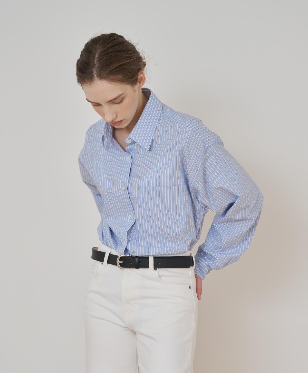 Sahaki Matisse Striped Shirt (Blue)