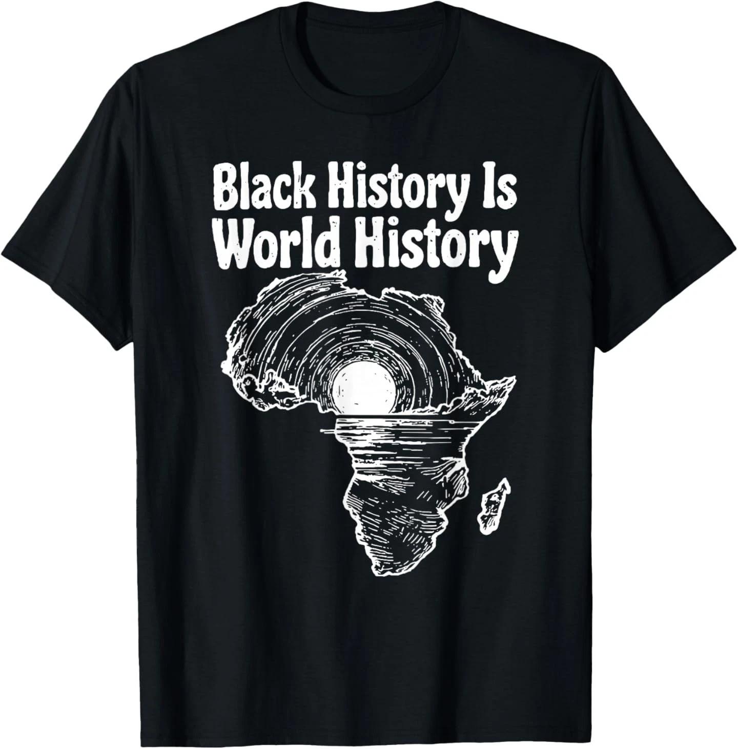 История Чернокожих - Это Мировая История Африканская Карта Гордость Наследие Футболка L
