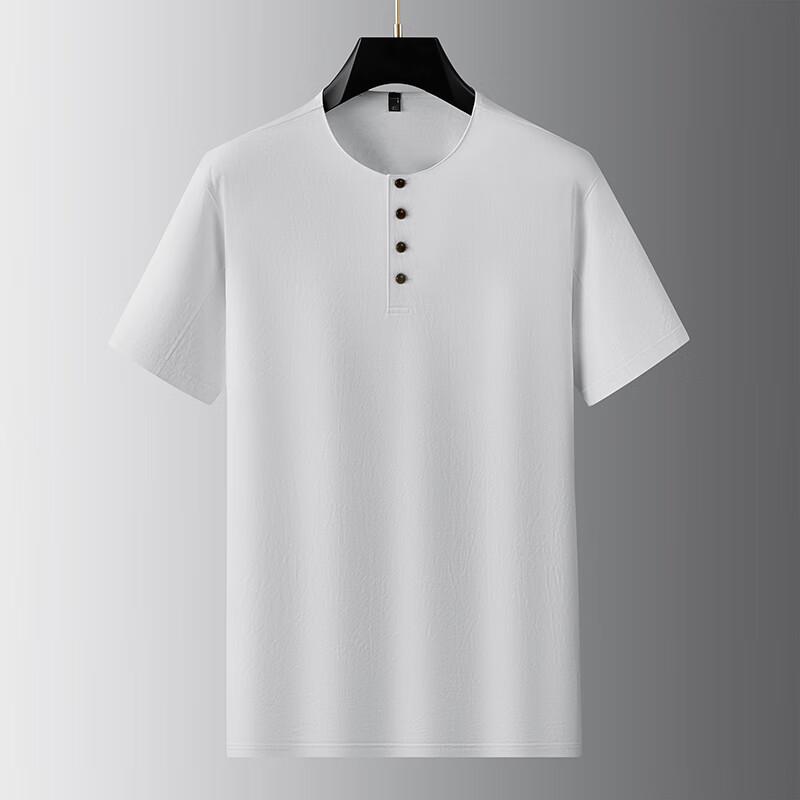 

Dibinze Men s Chinese Style Cotton Short Sleeve T-Shirt 2XL