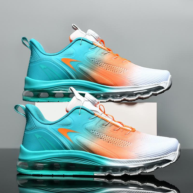 Men's Shoes Spring Fly-woven Mesh Breathable Running Shoes Men's 46 Large Size 47 Air Cushion 48 Sports Trendy Shoes