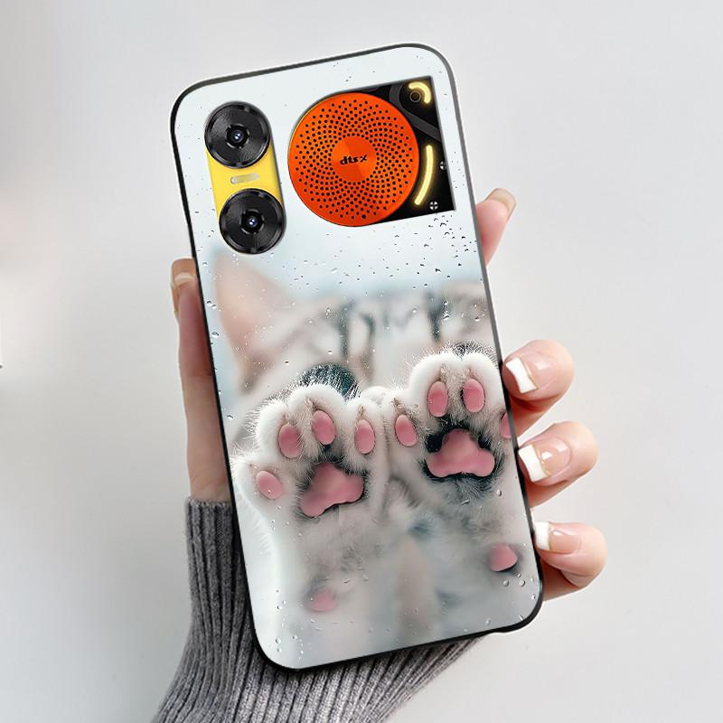 For ZTE Nubia Music 2 Case Cartoon Black Matte Silicone Soft Back Cover For Nubia Music2 Phone Cases 6.7" Protective Shell Z2460