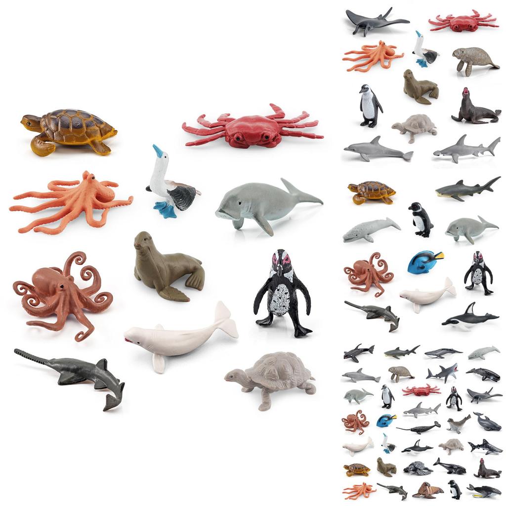 Detailed Plastic Ocean Animal Figurines Set With Whales Dolphins Sea Lions And Octopus Ideal For Collectors And Kids