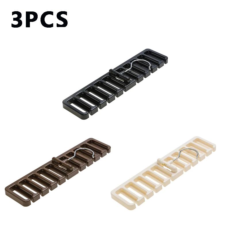 10 Card Slots Belt storage rack Belt arrangement storage rack Multi-functional tie scarf silk scarf bow tie hanger hook