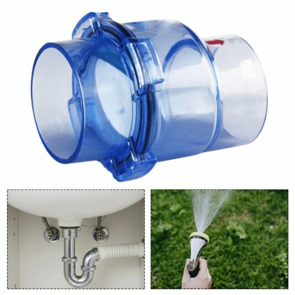 50mm Flap Check Valve UPVC Material Transparent Design Non-return Valve Anti-backflow Movable Valve Backwash Obstructor