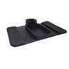 Sofa Storage Rack with Raised Edge Cup Holder Silicone Anti-Slip Armrest Organizer for Remote Phone Tablet Keys