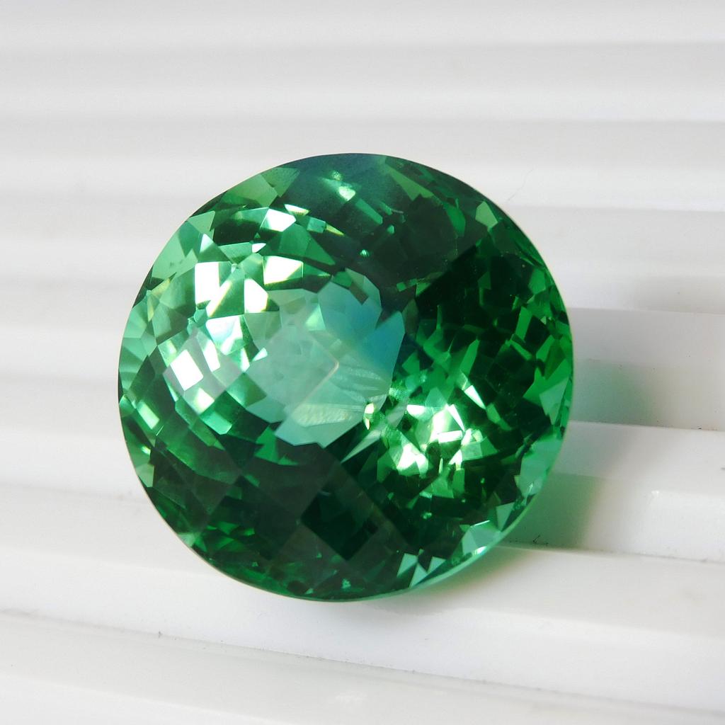 Natural Bluish Green Sapphire Loose Gemstone 44.30 Ct Montana Round Cut September Birthstone Gift