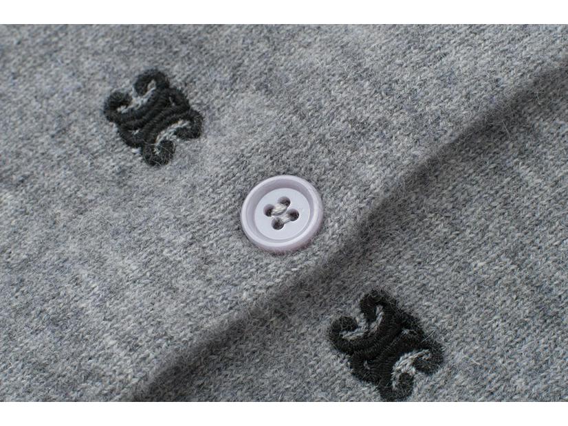 Women's 100% Pure Cashmere Crew Neck Embroidered Loose Sweater