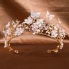 Sparkling Crystal Butterfly Headpiece Luxury Queen Princess Crown Prom Party
