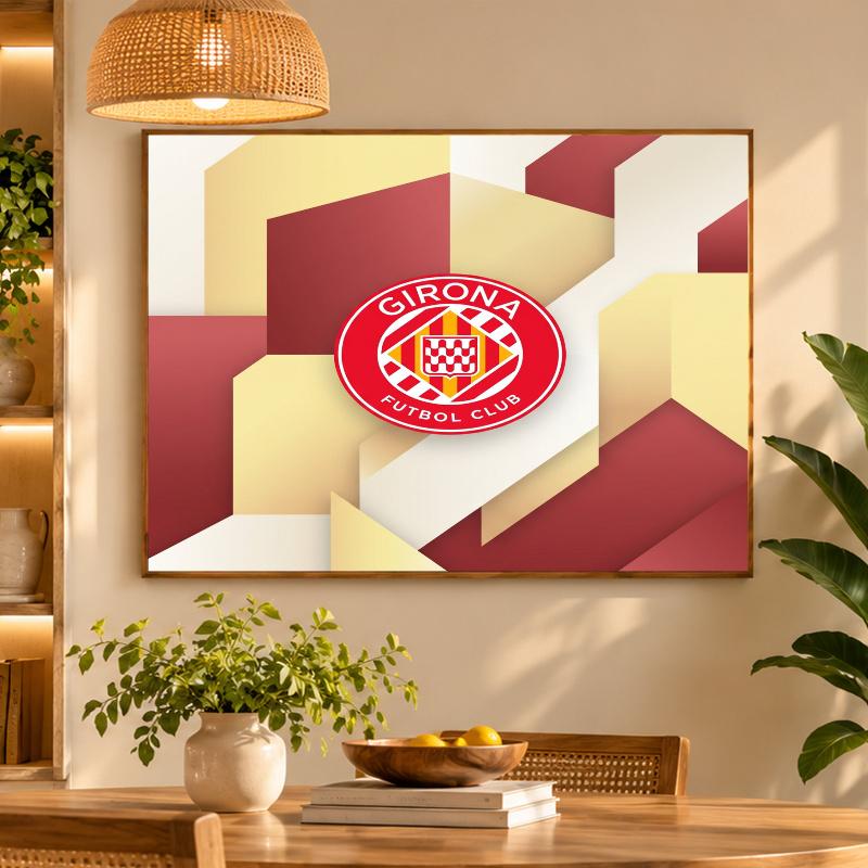 5D Diamond Painting Girona FC DIY Full Drill Diamond Art Kit Home Decoration