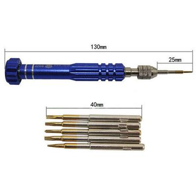 Repair Tool Set Pentalobe Screwdriver 5in1 Magnetic Screwdriver Dismantling Tool Aluminum Alloy