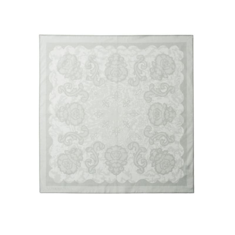 MAYA SAPANA Cotton Mini Scarf (Fog White)