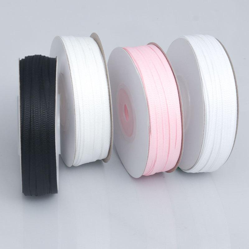 Decorative Romantic and Cozy 3mm Ribbed Ribbon Clothing Accessories Hangtag Ribbon Threaded Ribbon 0.3cm Gift Balloon Encryption Packaging Ribbon
