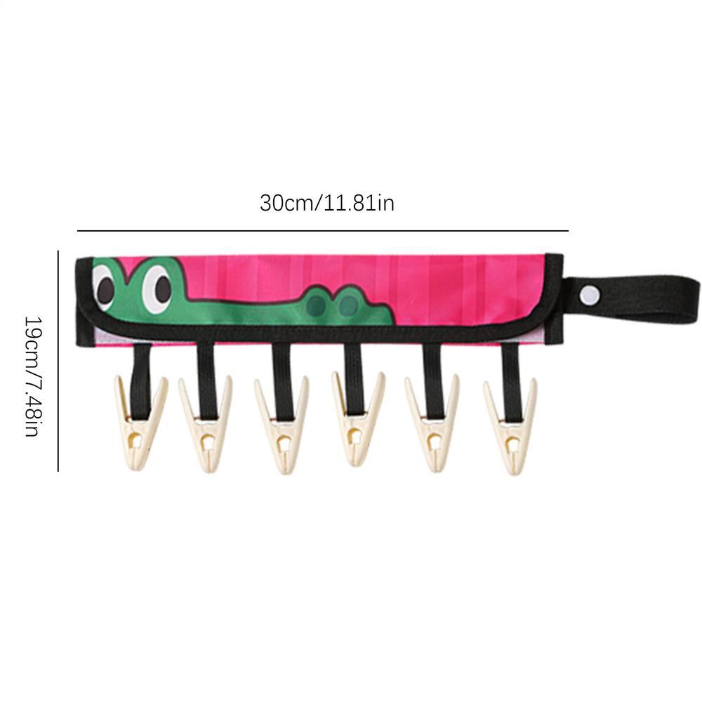 

Travel Portable Fabric Hanger Multi functional Folding Cloth Clothes Clip Hanging Rack Drying Clip For Hotel Use розовый