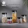 Hero 1000ml Heat-Resistant Glass Storage Jar with One-Way Valve