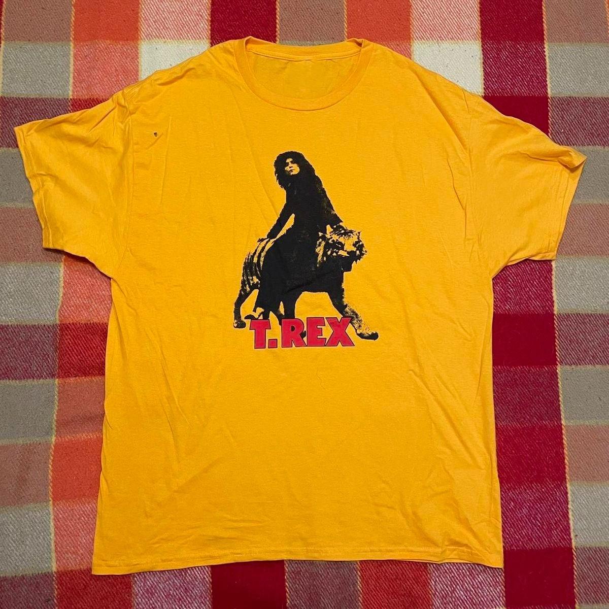 TREX glam classic rock band T-shirt Gold NI395 FREE SHIPPING Unisex T-Shirt M