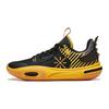 Li Ning YOUNG Synthetikleder Niedrig geschnitten Kinder Basketballschuhe Schwarz Gelb Kinder YKBT066-1